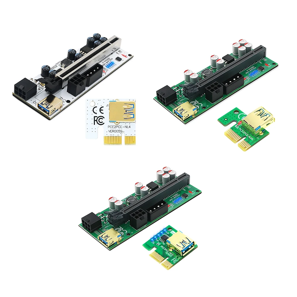 Плата расширения PCI-E для ПК + кабель + комплект адаптера PCI Express 1x до 16x расширитель светодиодный ным индикатором для майнинга ETH
Плата расширения PCI-E для ПК + кабель + комплект адаптера PCI Express 1x до 16x расширитель светодиодный ным индикатором для майнинга ETH