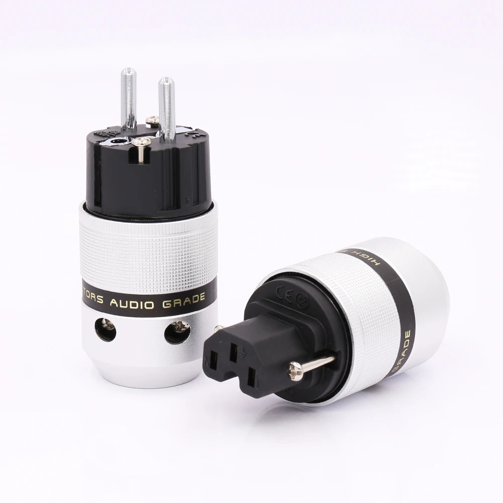 High-end 100% Aluminium Cover Rhodium Plated Audio Eu AC Power Cable Connector IEC Schuko Plug European Power Wire Cord Adapter
High-end 100% Aluminium Cover Rhodium Plated Audio Eu AC Power Cable Connector IEC Schuko Plug European Power Wire Cord Adapter