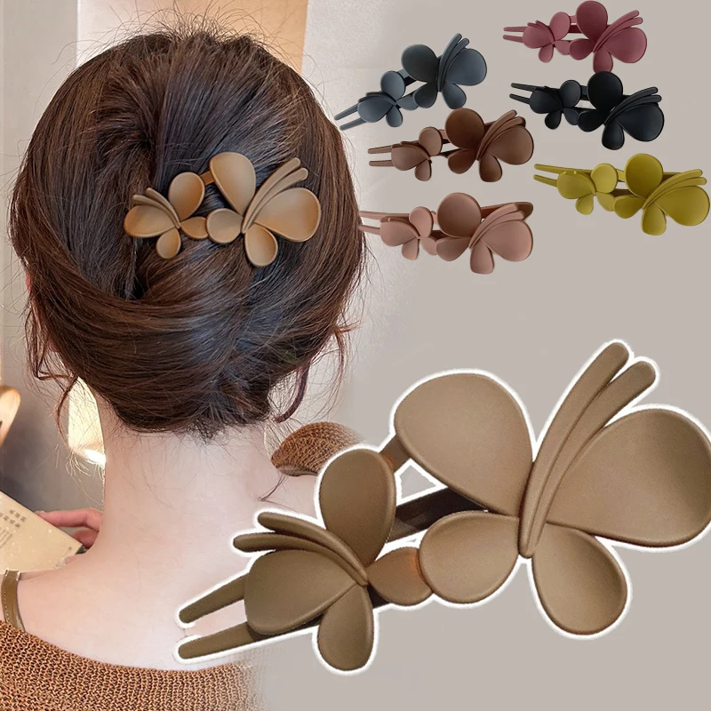 Double Butterfly Hair Clips Hair Accessories Frosted Butterfly Clip Barrettes for Women Girls Large Hairpins Duckbill Headwear
Double Butterfly Hair Clips Hair Accessories Frosted Butterfly Clip Barrettes for Women Girls Large Hairpins Duckbill Headwear