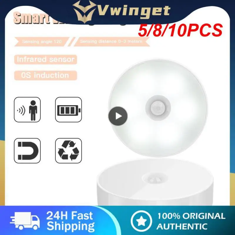 5/8/10PCS Energy-saving Home Bedroom Intelligent Motion Sensor Usb Rechargeable Led Night Light Wall Lamp Cabinet Light
5/8/10PCS Energy-saving Home Bedroom Intelligent Motion Sensor Usb Rechargeable Led Night Light Wall Lamp Cabinet Light