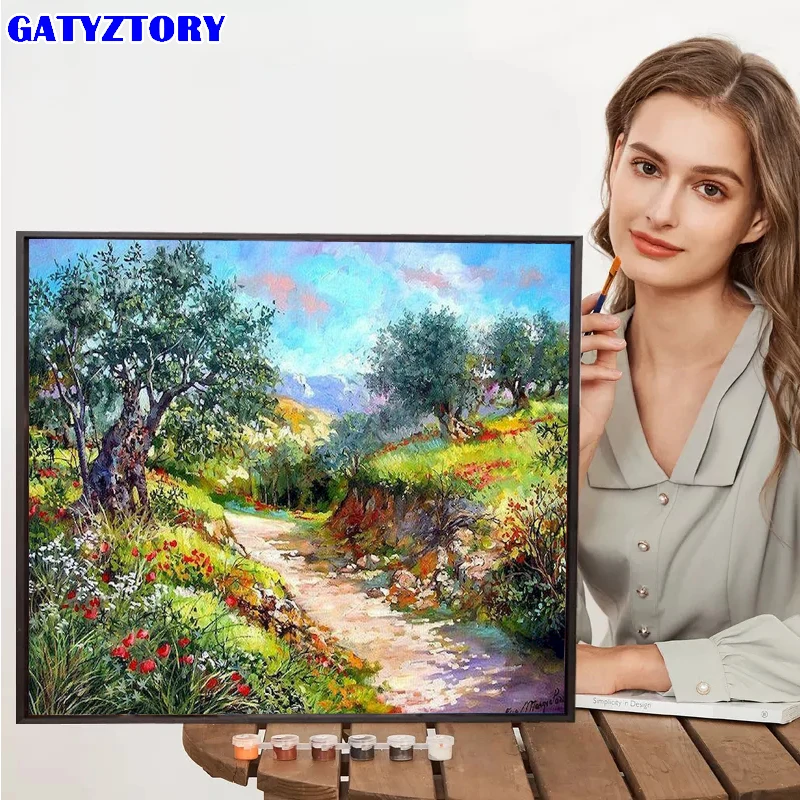 GATYZTORY Frame Oil Painting By Numbers Road Landscape HandPainted Unique Gift Picture By Number Countryside For Living Room
GATYZTORY Frame Oil Painting By Numbers Road Landscape HandPainted Unique Gift Picture By Number Countryside For Living Room