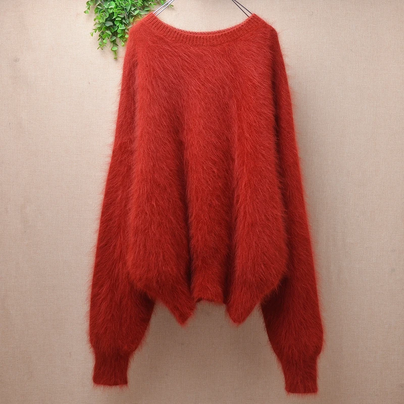 knitwear inside female women autumn winter clothing mink cashmere knitted long batwing sleeves loose pullover angora fur sweater
knitwear inside female women autumn winter clothing mink cashmere knitted long batwing sleeves loose pullover angora fur sweater