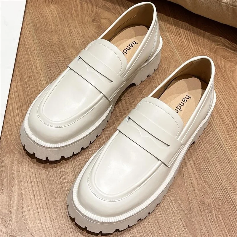 2022 Genuine Leather Spring Autumn Women's Classic Loafers Shoes Female Thick-soled College Office Lady Daily Casual Girl 34-42
2022 Genuine Leather Spring Autumn Women's Classic Loafers Shoes Female Thick-soled College Office Lady Daily Casual Girl 34-42