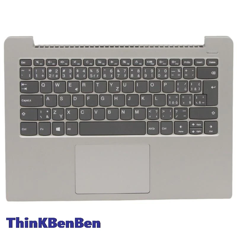 Чешский платиновый серый чехол с клавиатурой CZ для упора рук Lenovo Ideapad 330S 14 14IKB 14AST