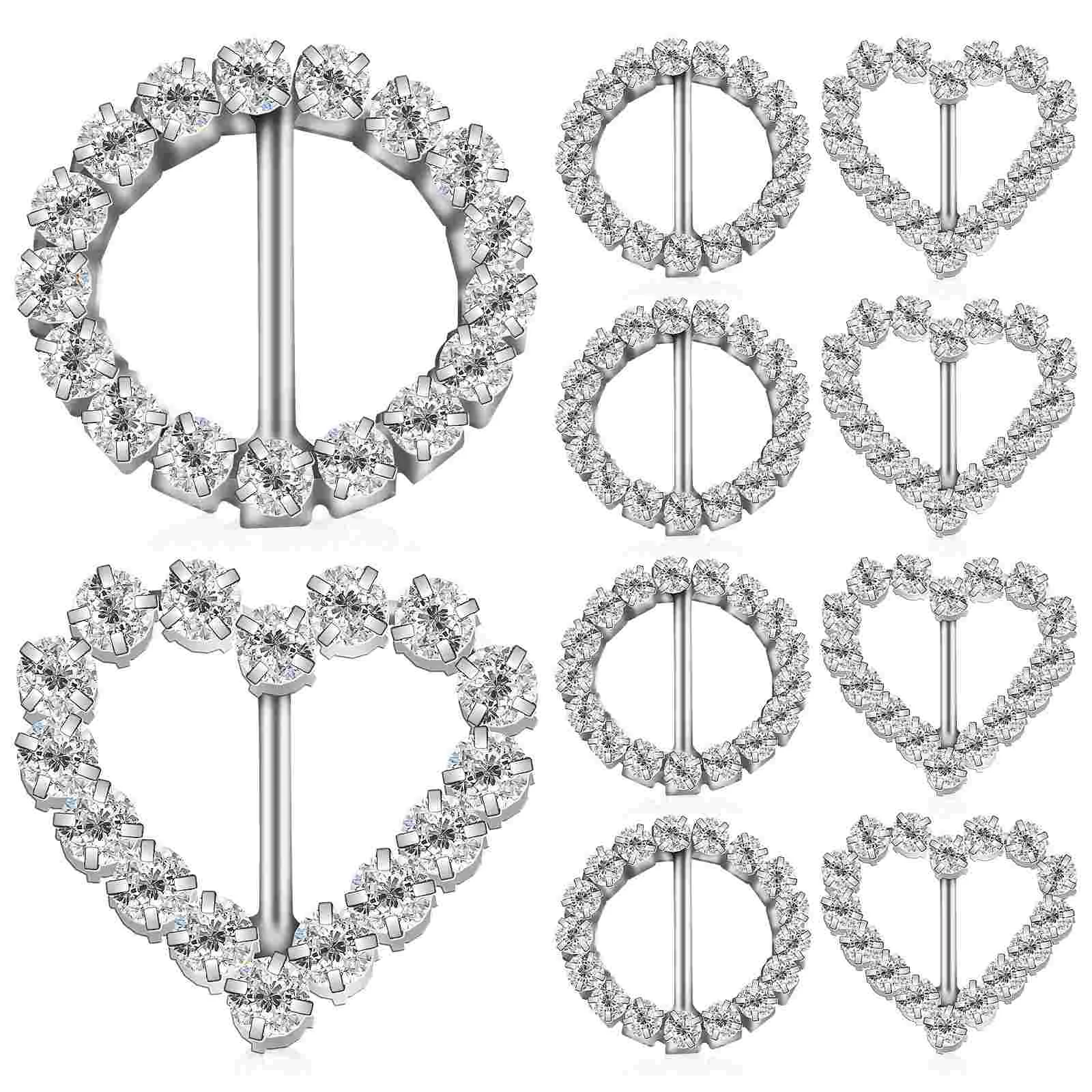 10 Pcs Rhinestone Buckle Crystal Rhinestones Ribbon Fastener Copper Shoe Metal Wedding Invitation
10 Pcs Rhinestone Buckle Crystal Rhinestones Ribbon Fastener Copper Shoe Metal Wedding Invitation