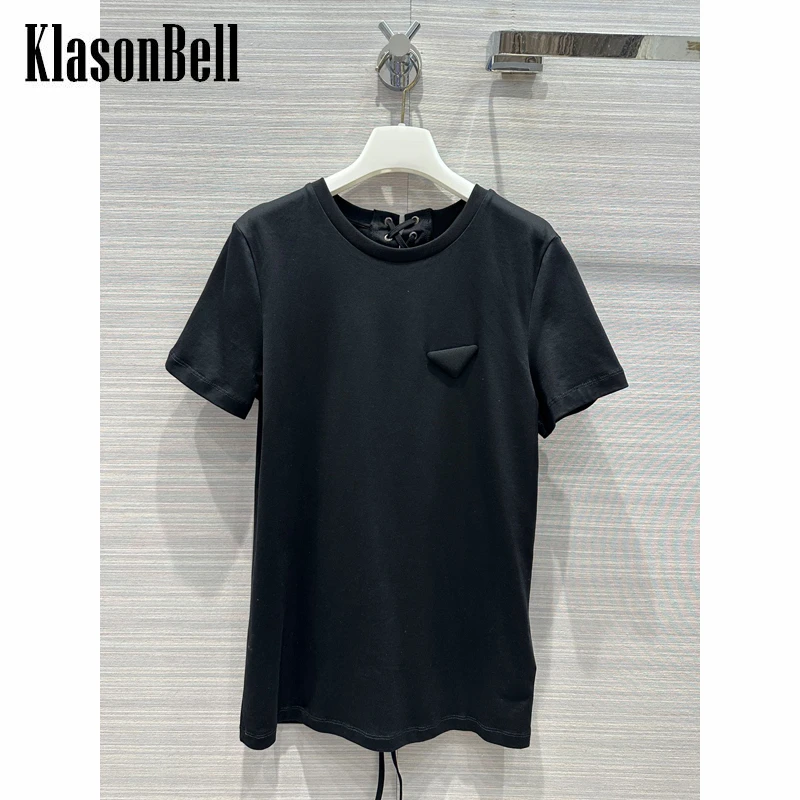 12,6 KlasonBell модная дизайнерская хлопковая футболка с коротким рукавом и шнуровкой сзади для женщин
12,6 KlasonBell модная дизайнерская хлопковая футболка с коротким рукавом и шнуровкой сзади для женщин