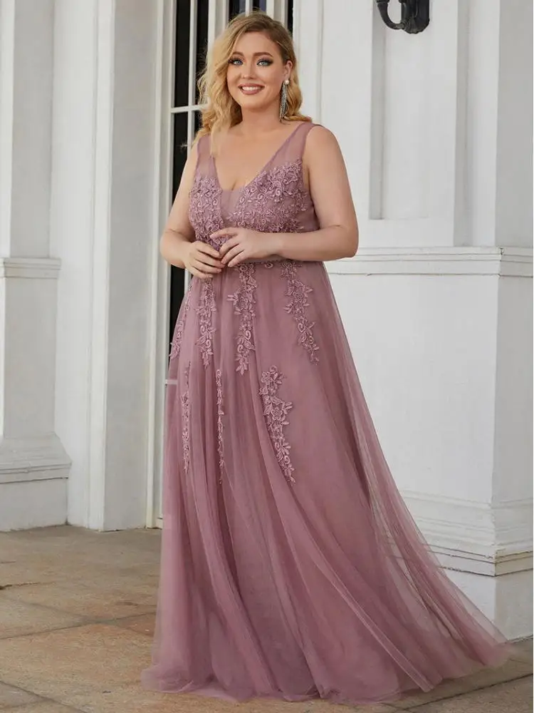 Plus Size Evening Dresses Long A-LINE V-Neck Sleeveless Floor-Length Backless 2022 ever pretty of Lace Elegant Prom Women Dress
Plus Size Evening Dresses Long A-LINE V-Neck Sleeveless Floor-Length Backless 2022 ever pretty of Lace Elegant Prom Women Dress