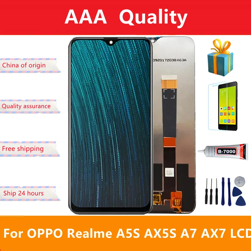 6.2"; Original For Oppo A5s (AX5s) LCD CPH1909 Display Touch Screen Digitizer Assembly For Oppo A7 AX7 CPH1901 Screen Repair
6.2"; Original For Oppo A5s (AX5s) LCD CPH1909 Display Touch Screen Digitizer Assembly For Oppo A7 AX7 CPH1901 Screen Repair