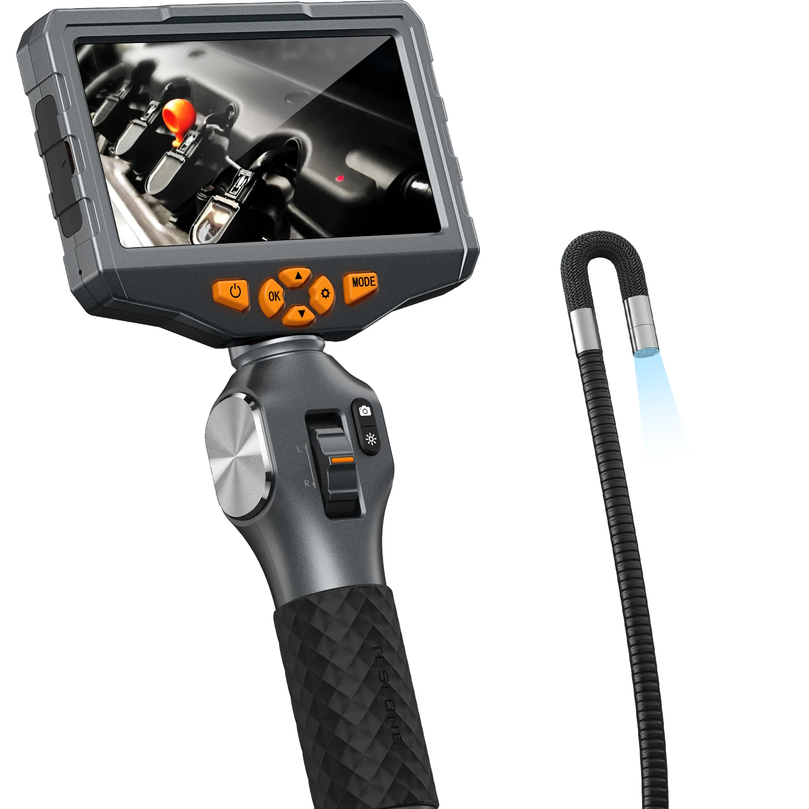 Professional 2-Way Articulation Probe Endoscope Camera With 5 Inch LCD Screen HD 1080P Wireless Digital Borescope Endoscope
Professional 2-Way Articulation Probe Endoscope Camera With 5 Inch LCD Screen HD 1080P Wireless Digital Borescope Endoscope