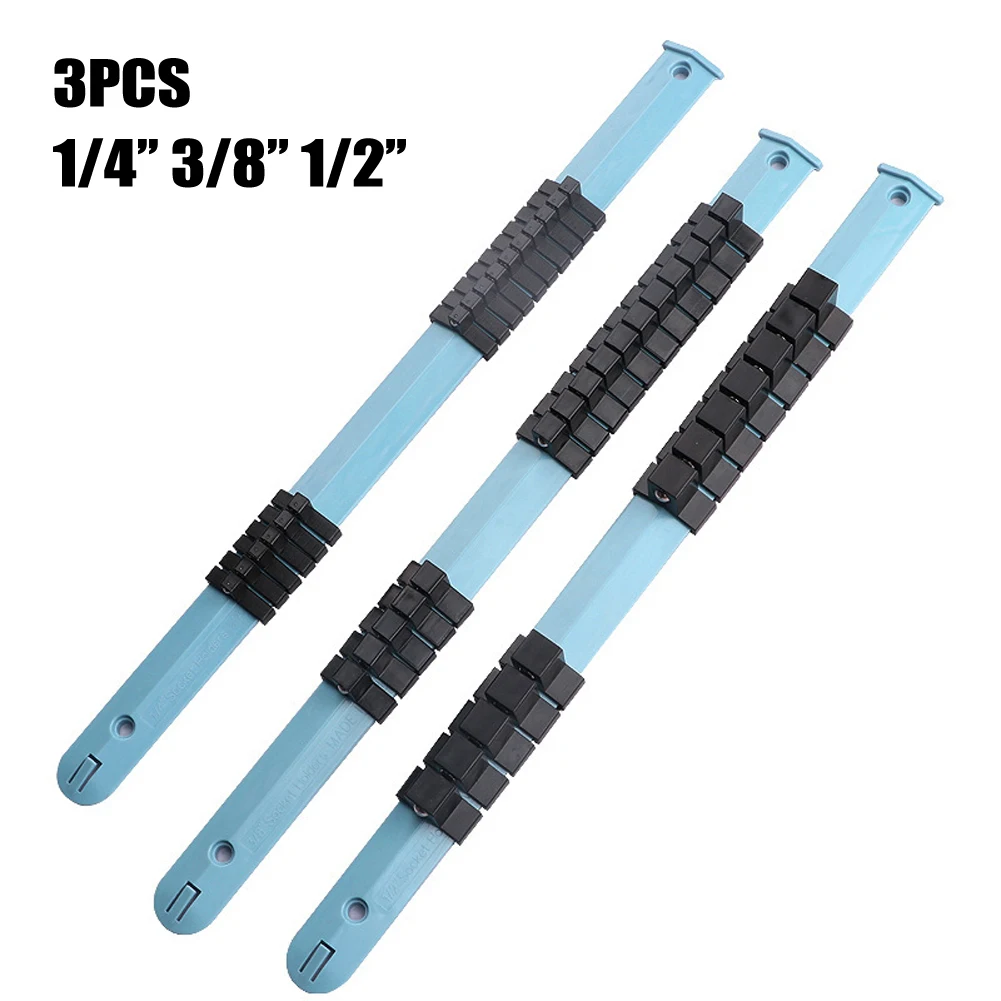 3 Pcs Socket Wrench Holder Plastic Socket Tray Rail Rack Storage Organizer Shelf 350mm 1/4" 3/8" 1/2" Accessories For Workshop
3 Pcs Socket Wrench Holder Plastic Socket Tray Rail Rack Storage Organizer Shelf 350mm 1/4" 3/8" 1/2" Accessories For Workshop