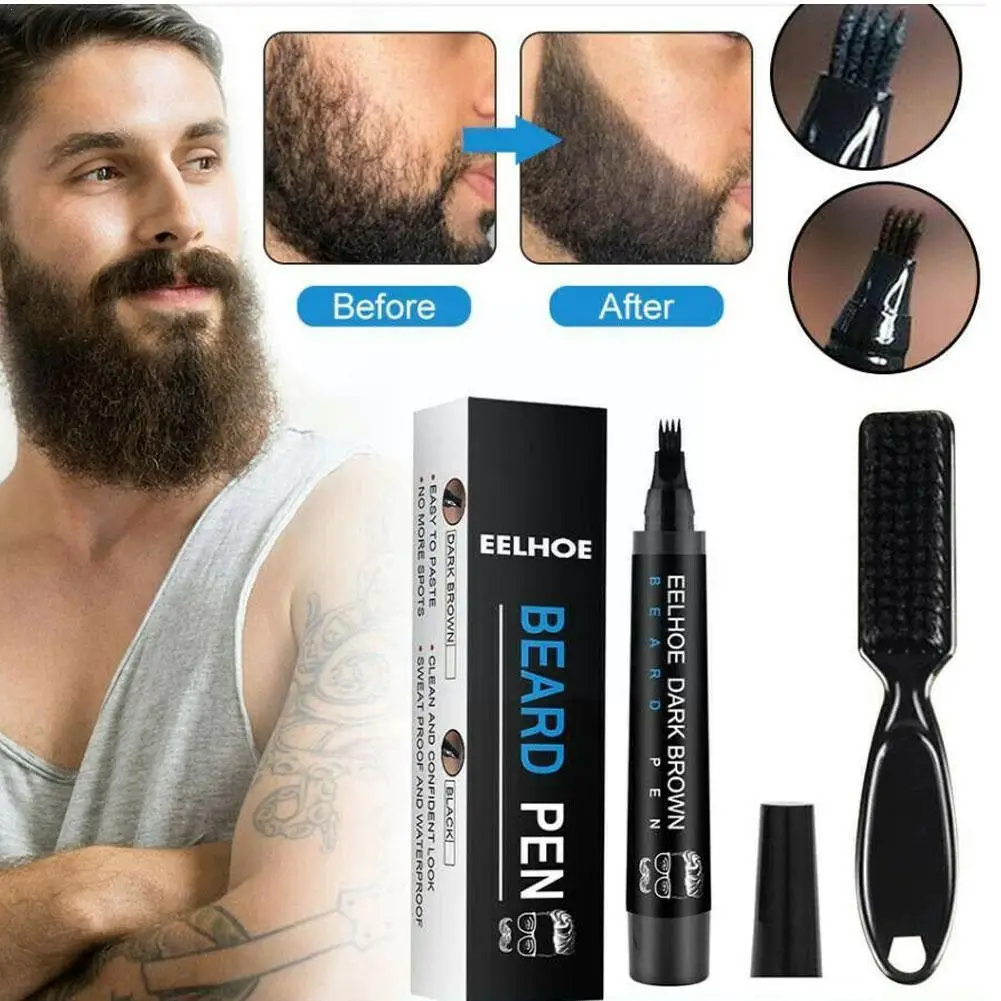 Men Beard Filling Pen Kit Face Moustache Repair Shape Mustache Styling Salon Repair Tool Bear Pencil Filler For Men Q7Z1
Men Beard Filling Pen Kit Face Moustache Repair Shape Mustache Styling Salon Repair Tool Bear Pencil Filler For Men Q7Z1