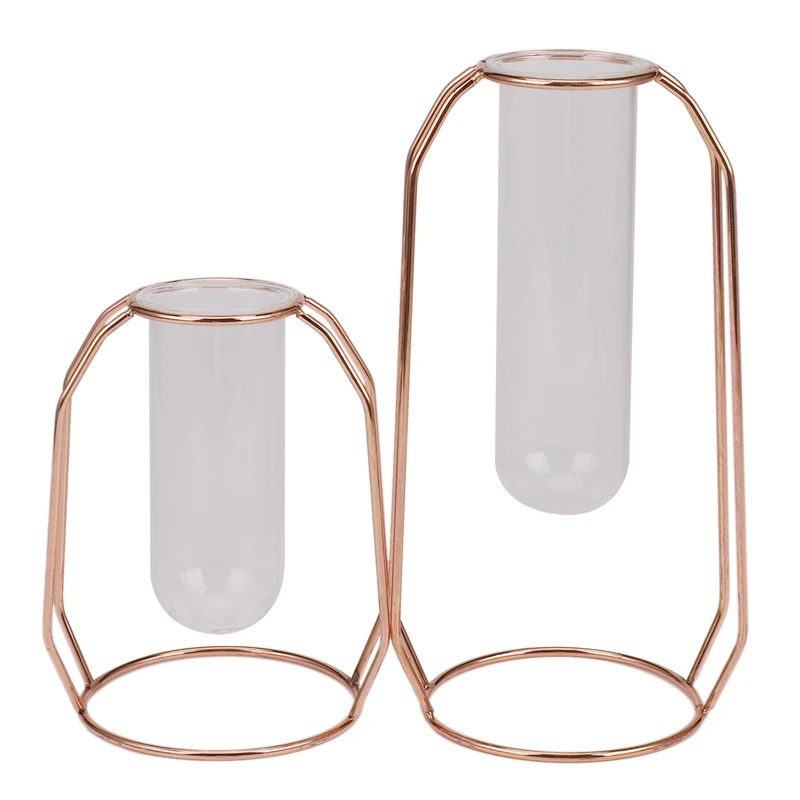 Vases Set Of 2 Metal Flower Vase Glass Vase Planter Terrariums Gold Vases Vase Plant Glass Vases Cylinder Vases For Decor Clear 
Vases Set Of 2 Metal Flower Vase Glass Vase Planter Terrariums Gold Vases Vase Plant Glass Vases Cylinder Vases For Decor Clear