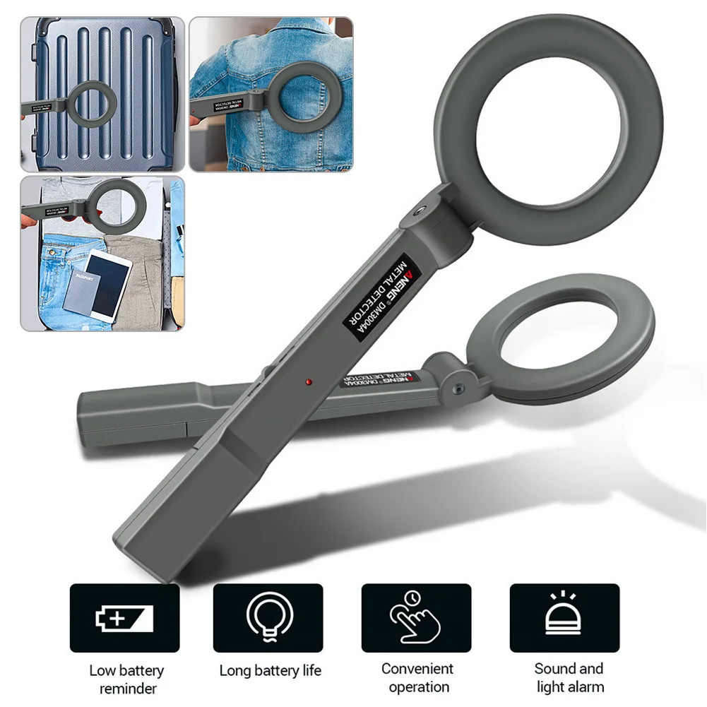 Portable Metal Detector Sound And Light Alarm Security Checker High Sensitivity Handheld Pinpointer Scanner Metal Detect Tool
Portable Metal Detector Sound And Light Alarm Security Checker High Sensitivity Handheld Pinpointer Scanner Metal Detect Tool