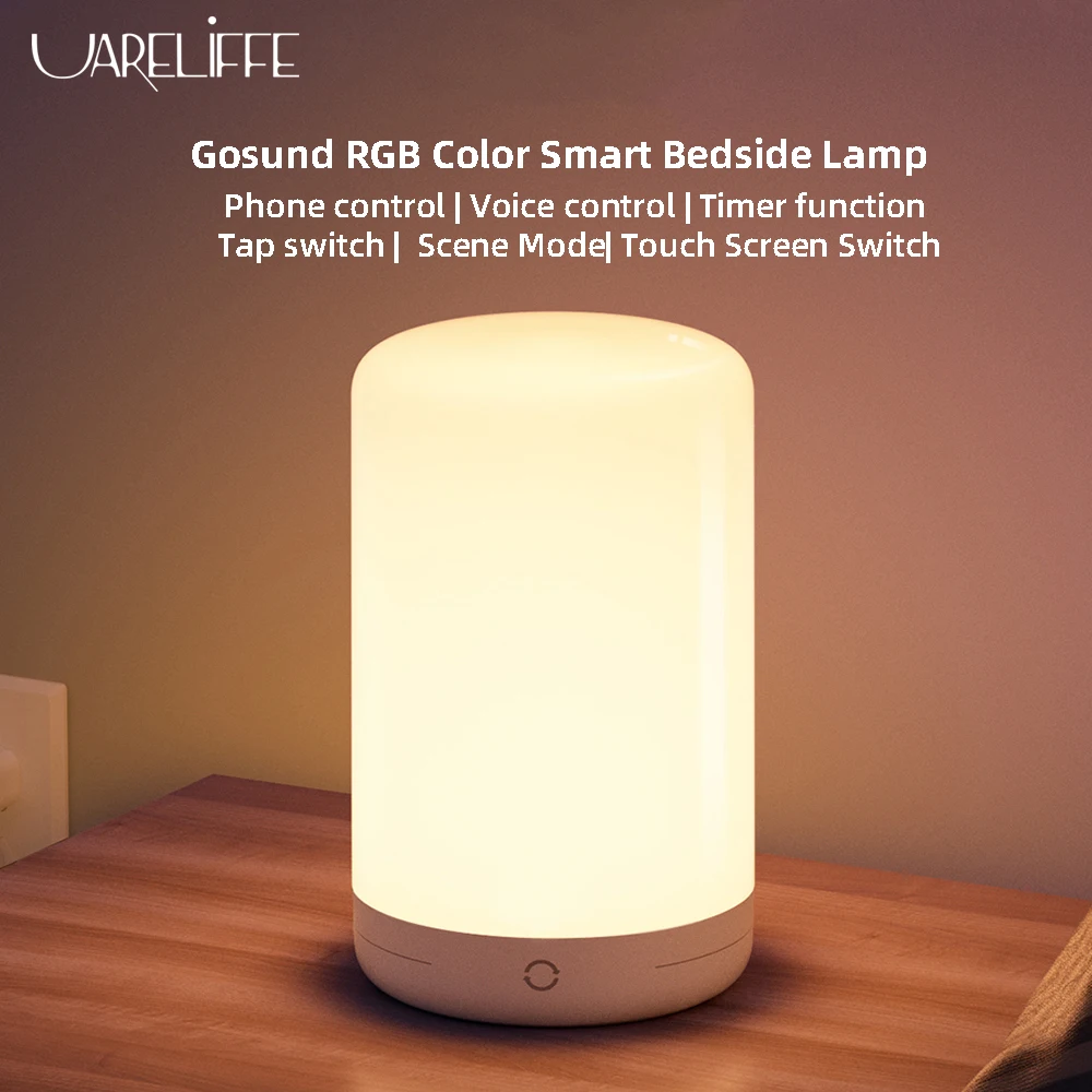 Uareliffe Smart Table Lamp Touch Bedside Lamps LED Dimmable Color Changing RGB Night Light WiFi Phone Voice Control By Tuya APP
Uareliffe Smart Table Lamp Touch Bedside Lamps LED Dimmable Color Changing RGB Night Light WiFi Phone Voice Control By Tuya APP