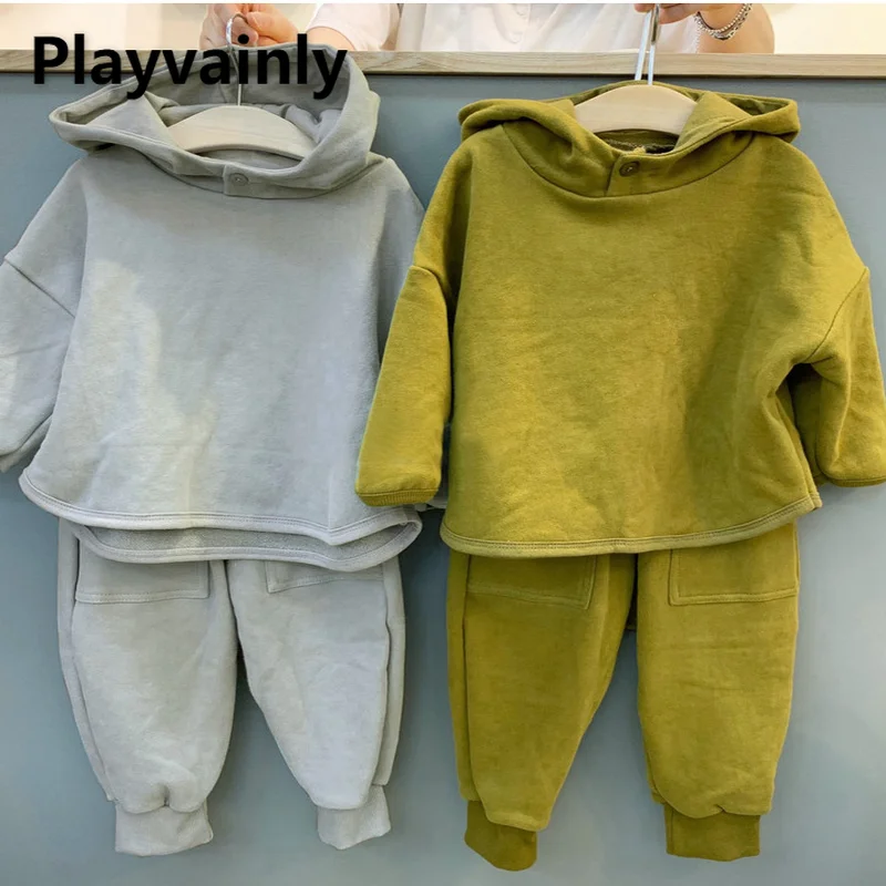 2022 Autumn Kids Clothes for Baby Girl Boy Sets cotton sport Button Pullover Hooded Sweatshirt+Pants Children Outfits E183
2022 Autumn Kids Clothes for Baby Girl Boy Sets cotton sport Button Pullover Hooded Sweatshirt+Pants Children Outfits E183