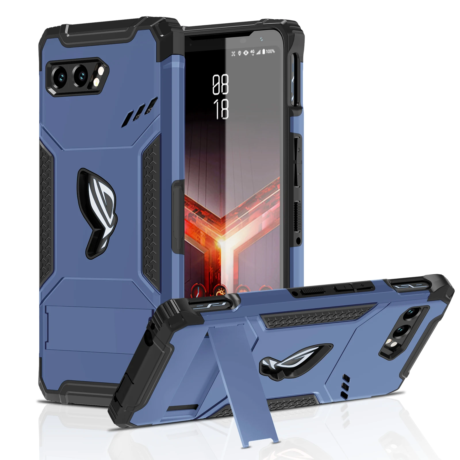 Армированный чехол для ASUS ROG Phone 2, Чехол Air Trigger, совместимый с подставкой и пылезащитной заглушкой, проверенный уровень защиты от падения
Армированный чехол для ASUS ROG Phone 2, Чехол Air Trigger, совместимый с подставкой и пылезащитной заглушкой, проверенный уровень защиты от падения