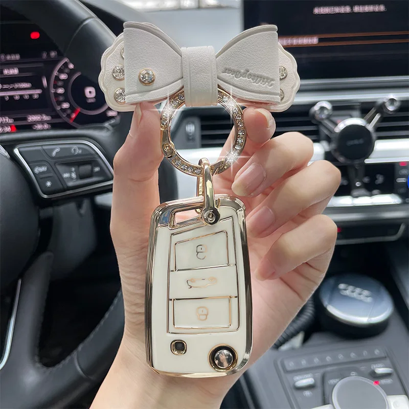 Bow Keyring TPU Car Key Case Cover For VW Volkswagen MK7 MK4 MK5 MK2 GTD Skoda A7 Sagitar POLO Golf 5 7 6 Accessori Seat Ibiza
Bow Keyring TPU Car Key Case Cover For VW Volkswagen MK7 MK4 MK5 MK2 GTD Skoda A7 Sagitar POLO Golf 5 7 6 Accessori Seat Ibiza