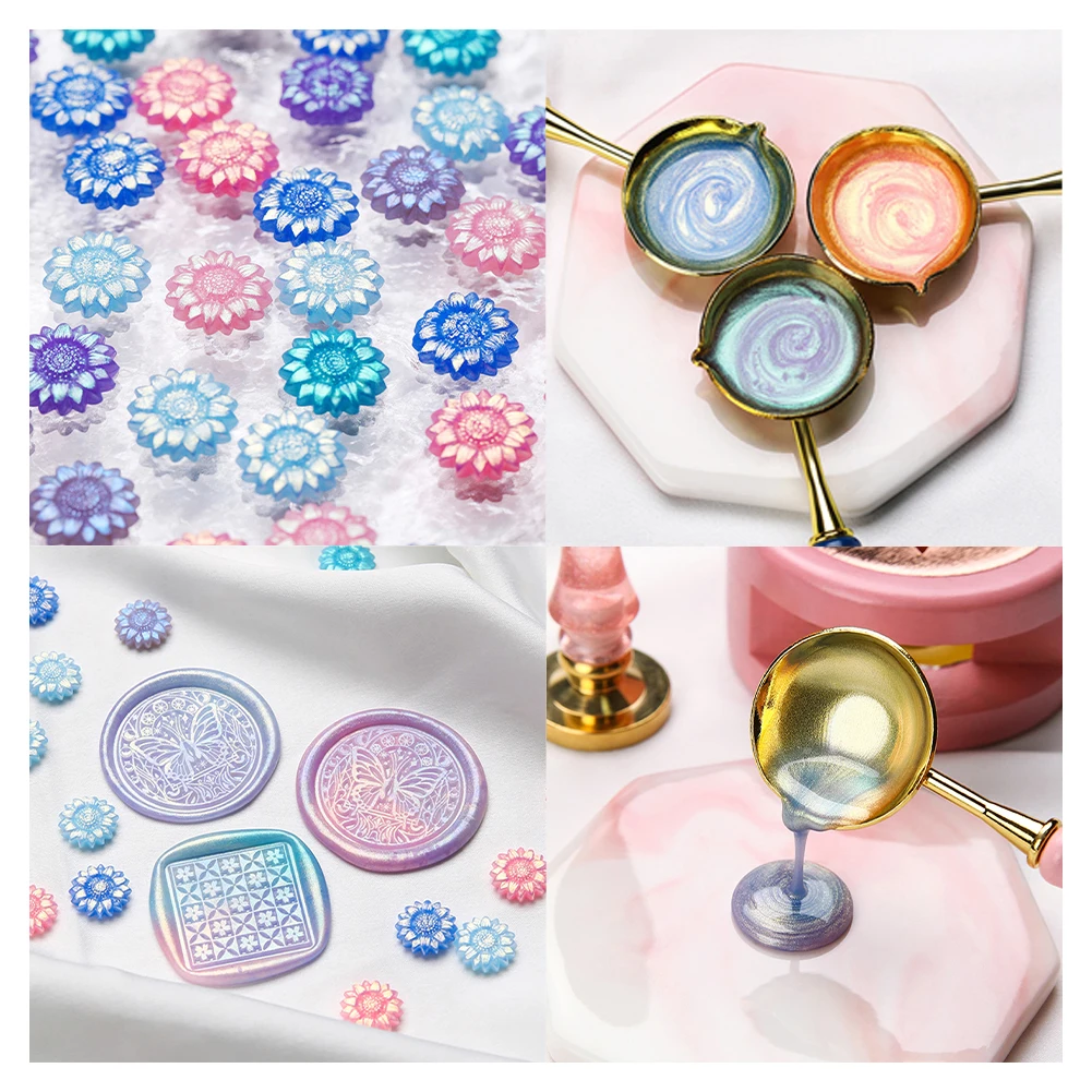 Sunflower Shape Seal Wax Bead Stamp Particles Colorful For Diaries Wedding Invitations, Envelopes, Package Diy Sealing Material
Sunflower Shape Seal Wax Bead Stamp Particles Colorful For Diaries Wedding Invitations, Envelopes, Package Diy Sealing Material