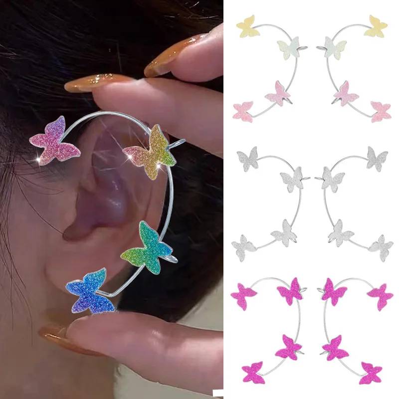 Glitter Butterfly Ear Clip Earrings For Women Sparkling Zircon No Piercing Ear Cuff Hooks Ear Bone Clip Earrings Wedding Jewelry
Glitter Butterfly Ear Clip Earrings For Women Sparkling Zircon No Piercing Ear Cuff Hooks Ear Bone Clip Earrings Wedding Jewelry