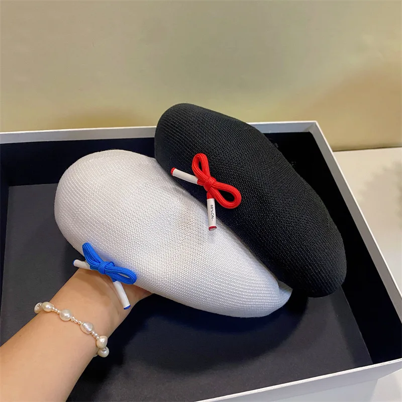 Contrast color bind bowknot mesh breathable beret female chun xia breathable painter cap artistic temperament cap pumpkin hathig
Contrast color bind bowknot mesh breathable beret female chun xia breathable painter cap artistic temperament cap pumpkin hathig