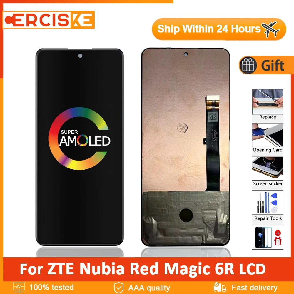 6.67" Original AMOLED For ZTE Nubia Red Magic 6R NX666J LCD Display Touch Screen Digitizer Assembly For RedMagic 6r LCD Replacem
6.67" Original AMOLED For ZTE Nubia Red Magic 6R NX666J LCD Display Touch Screen Digitizer Assembly For RedMagic 6r LCD Replacem
