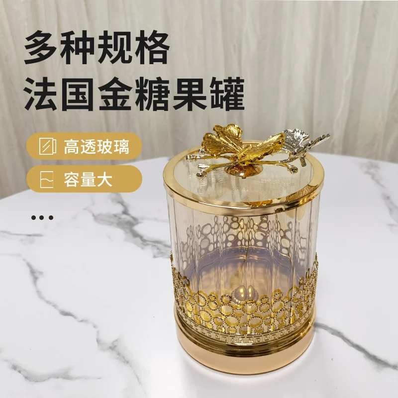 Gold-plated Butterfly Candy Jar Glass Jewelry Box Hollow Art Flower Arrangement Fruit Nut Sundries Storage Jar Home Decoration
Gold-plated Butterfly Candy Jar Glass Jewelry Box Hollow Art Flower Arrangement Fruit Nut Sundries Storage Jar Home Decoration
