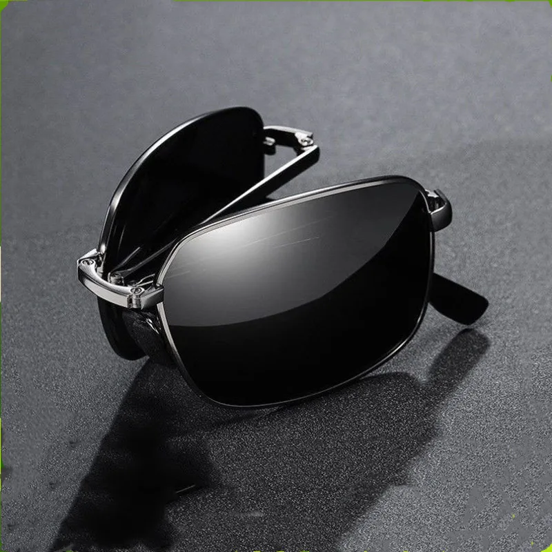 New Fashion Trending Square Black Folding Polarized Sunglasses men Light Mirror Black Fold Shades Titanium Alloy Sun Glasses
New Fashion Trending Square Black Folding Polarized Sunglasses men Light Mirror Black Fold Shades Titanium Alloy Sun Glasses