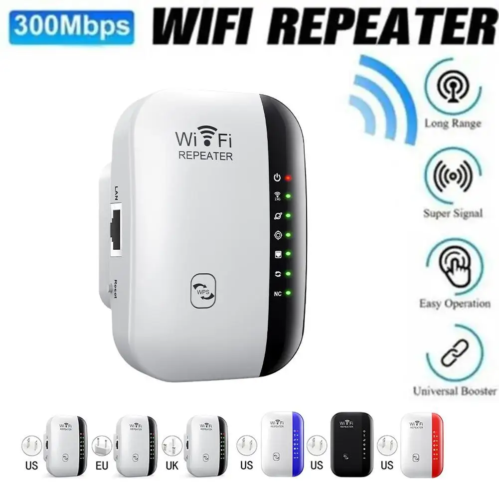 

300Mbps Wireless WIFI Repeater Remote Wifi Extender WiFi Amplifier 802.11N Booster Repetidor Amplifier WiFi Reapeter EU US UK