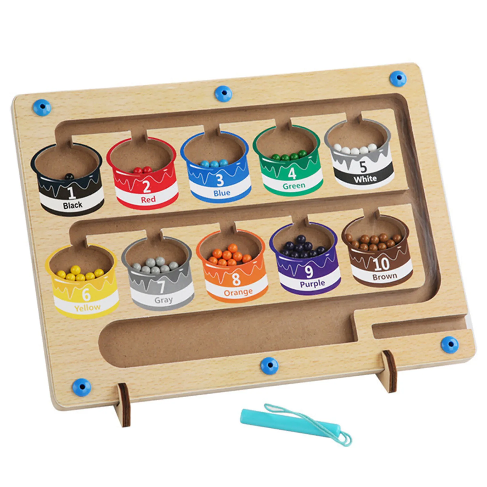 

Wooden Magnetic Counting Operation Toys Creative Intelligence Logic Training Blocks Toy for Boys Girls Early Learning Aids