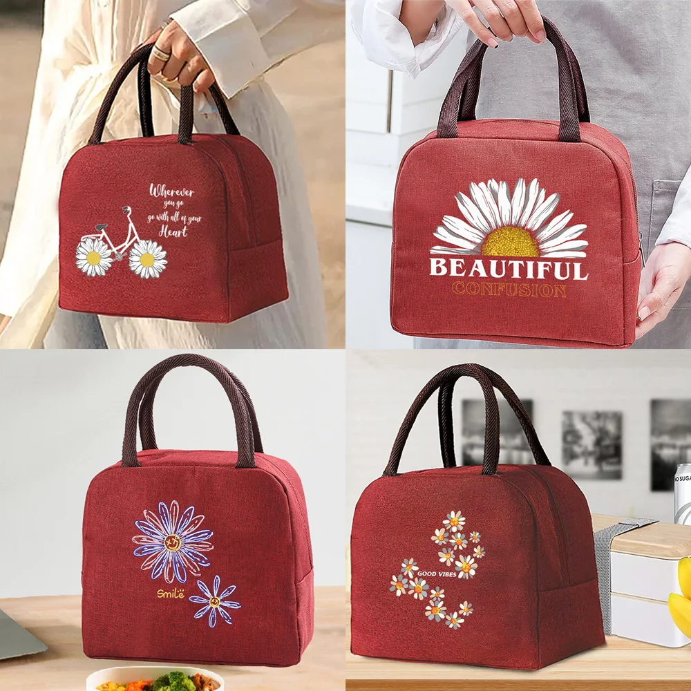 Insulated Lunch Bag for Women Portable Cooler Tote Hangbag Container Picnic Thermal Food Ice Pack Storage Lunchbox Daisy Series
Insulated Lunch Bag for Women Portable Cooler Tote Hangbag Container Picnic Thermal Food Ice Pack Storage Lunchbox Daisy Series