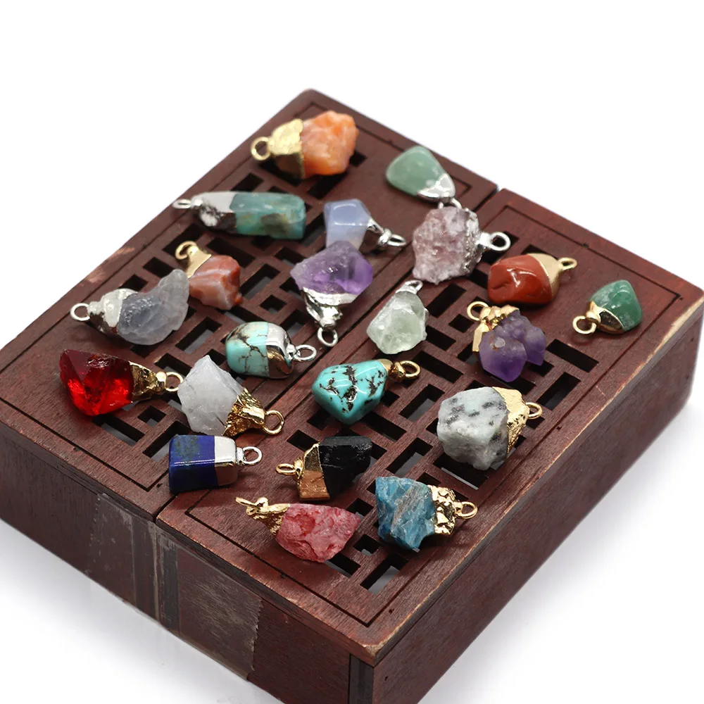 2pcs/pack Irregular Shaped Natural Semi-precious Stone Crystal Pendant Crystal DIY for Making Necklace Earrings 7x12-10x25mm
2pcs/pack Irregular Shaped Natural Semi-precious Stone Crystal Pendant Crystal DIY for Making Necklace Earrings 7x12-10x25mm