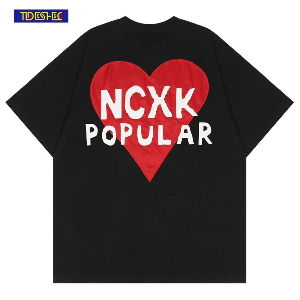 Men Hip Hop Washed T-Shirt Embroidered Patch Heart T Shirt 2022 Summer Harajuku Cotton Tshirt Streetwear Short Sleeve Tops Tees
Men Hip Hop Washed T-Shirt Embroidered Patch Heart T Shirt 2022 Summer Harajuku Cotton Tshirt Streetwear Short Sleeve Tops Tees