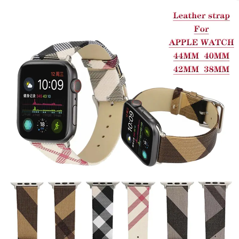 Genuine Leather Strap for Apple Watch band 44mm 40mm 38mm 42mm Plaid Bracelet Smart belt correa apple watch 6/5/4/3/SE Wristband
Genuine Leather Strap for Apple Watch band 44mm 40mm 38mm 42mm Plaid Bracelet Smart belt correa apple watch 6/5/4/3/SE Wristband