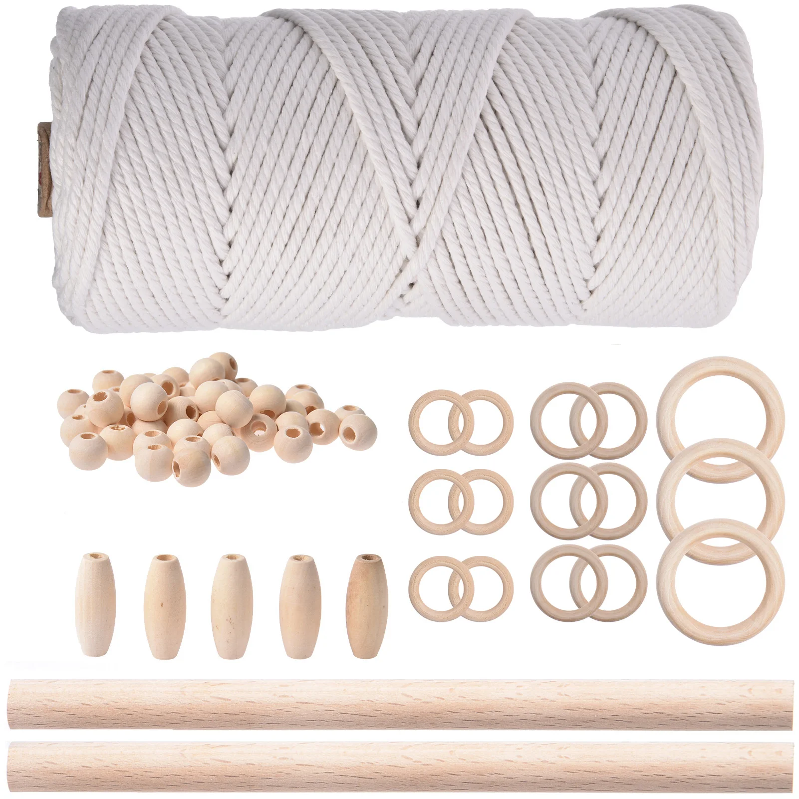 Macrame Kit Macrame Supplies For Adults Beginners DIY Macrame Starter Kit With Wooden Beads Wooden Rings Wooden Sticks For Home
Macrame Kit Macrame Supplies For Adults Beginners DIY Macrame Starter Kit With Wooden Beads Wooden Rings Wooden Sticks For Home