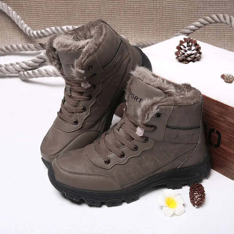 Men Winter Shoes lace up Men Boots With Fur Black Winter Sneakers Male Casual Shoes Footwear Men Booties Snow boots Botas Hombre
Men Winter Shoes lace up Men Boots With Fur Black Winter Sneakers Male Casual Shoes Footwear Men Booties Snow boots Botas Hombre