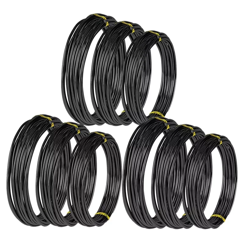 Rolls Bonsai Wires Anodized Aluminum Bonsai Training Wire with 3 Sizes (1.0 Mm,1.5 Mm,2.0 Mm),Total 147 Feet (Black) 
Rolls Bonsai Wires Anodized Aluminum Bonsai Training Wire with 3 Sizes (1.0 Mm,1.5 Mm,2.0 Mm),Total 147 Feet (Black)