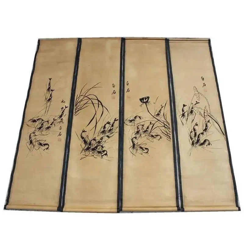 Exquisite Antique Qi Baishi River Shrimp Picture Decoration Hanging Picture Iiving Room Study Room Decoration Home Gift
Exquisite Antique Qi Baishi River Shrimp Picture Decoration Hanging Picture Iiving Room Study Room Decoration Home Gift