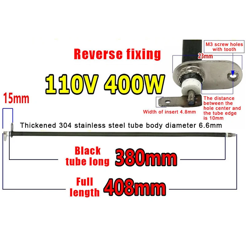 1 шт., 110 В/120 В, 300 Вт-400 Вт, нагревательный элемент для электрической духовки из нержавеющей стали, замена нагревательной трубки
1 шт., 110 В/120 В, 300 Вт-400 Вт, нагревательный элемент для электрической духовки из нержавеющей стали, замена нагревательной трубки