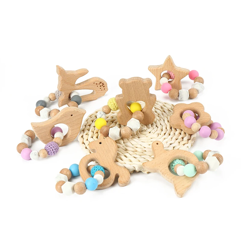 1Pcs Wooden Animal Teether Pendant Felt Beech Baby Silicone Bracelet DIY Baby Teether Pacifier Chain Accessories Tooth Nursing
1Pcs Wooden Animal Teether Pendant Felt Beech Baby Silicone Bracelet DIY Baby Teether Pacifier Chain Accessories Tooth Nursing