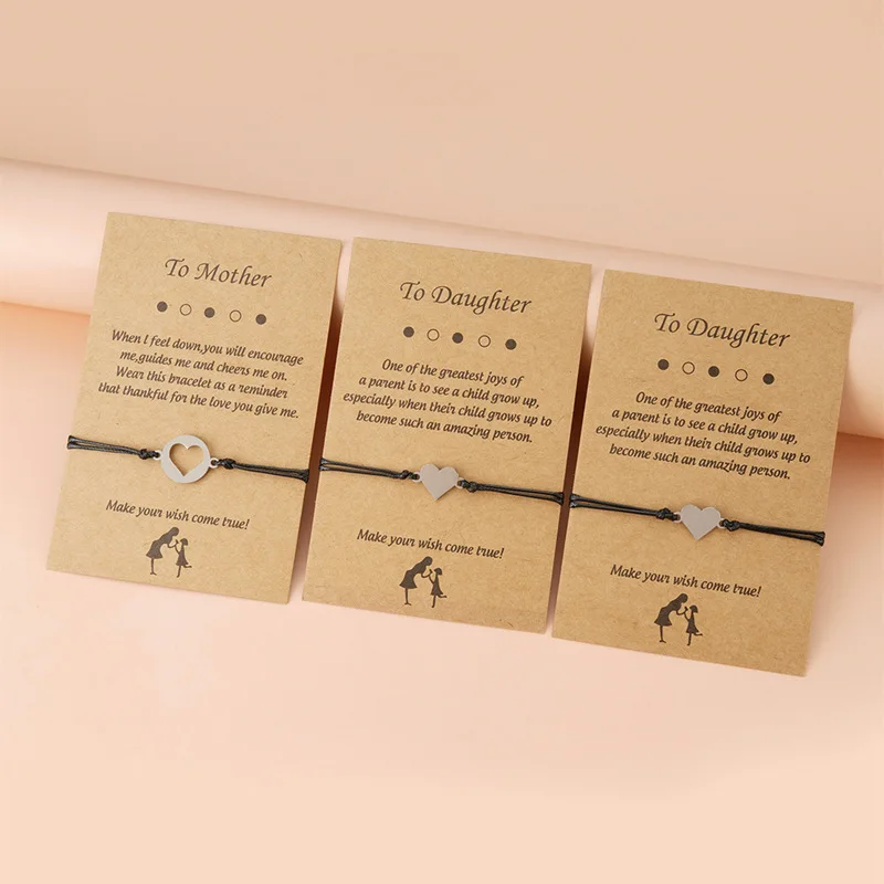 Mother Daughter Bracelet Set Mommy and Me Heart Bracelet Inspirational Gift for Mom Make a Wish Bracelet Mom Daughter Gift
Mother Daughter Bracelet Set Mommy and Me Heart Bracelet Inspirational Gift for Mom Make a Wish Bracelet Mom Daughter Gift