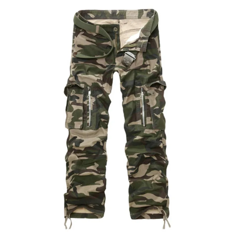 

Брюки-карго мужские камуфляжные, тактические Хлопковые Штаны, повседневные Джоггеры-карго, прямые штаны в стиле милитари со множеством карманов