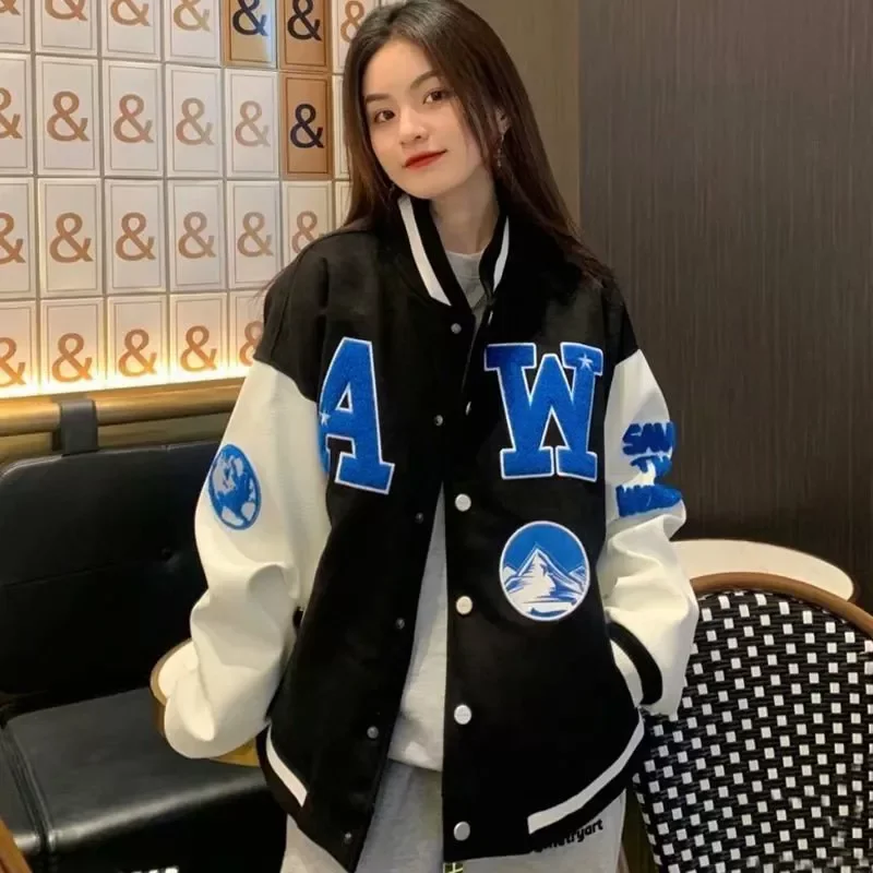 Letter Print Baseball Uniform 2021 Single Breasted Patchwork Korean Style Harajuku Unisex Bomber Coat
Letter Print Baseball Uniform 2021 Single Breasted Patchwork Korean Style Harajuku Unisex Bomber Coat