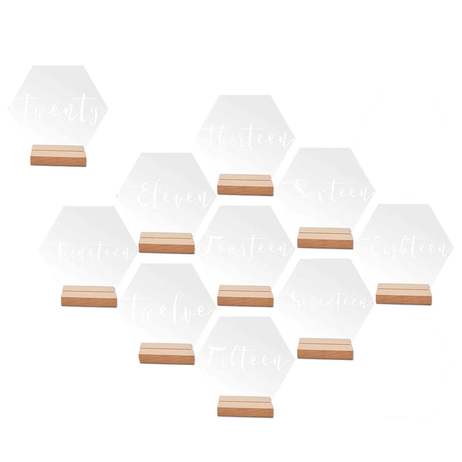 Acrylic Wedding Table Numbers With Wood Base 10pcs Hexagon Wedding Numbers For Tables Table Centerpieces Number Signs For Cafe
Acrylic Wedding Table Numbers With Wood Base 10pcs Hexagon Wedding Numbers For Tables Table Centerpieces Number Signs For Cafe