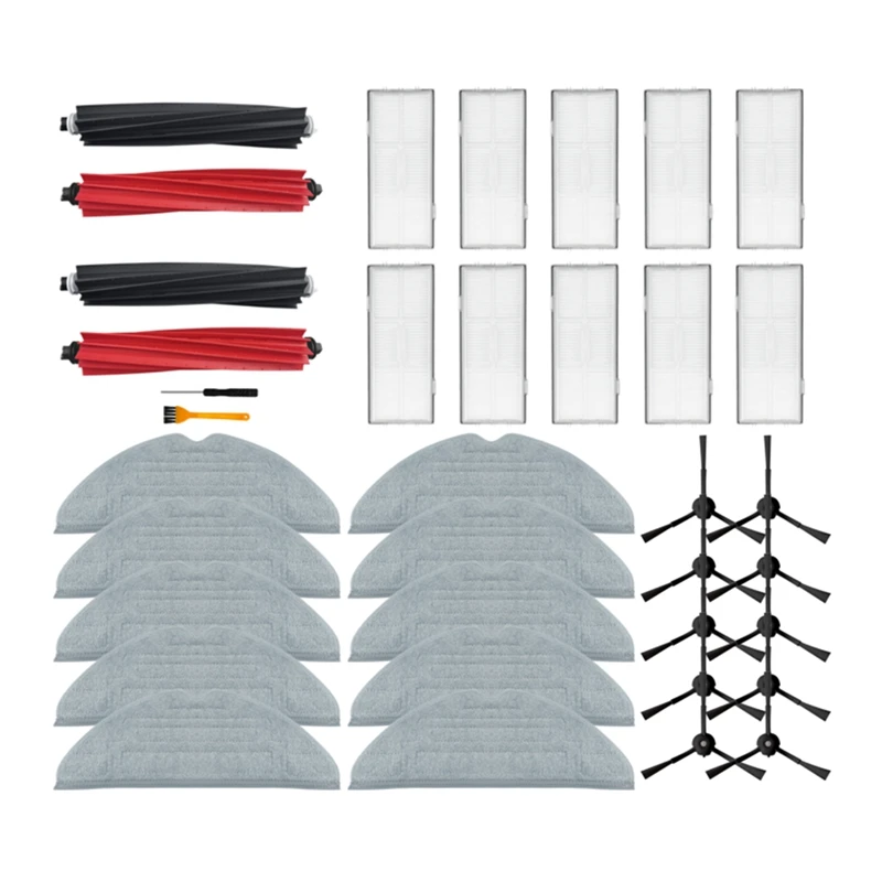 Main Side Brush HEPA Filter Mop Cloth Dust Bag As Shown Replacement Parts For Roborock S8 Pro Ultra S8 S8+ Accessories
Main Side Brush HEPA Filter Mop Cloth Dust Bag As Shown Replacement Parts For Roborock S8 Pro Ultra S8 S8+ Accessories