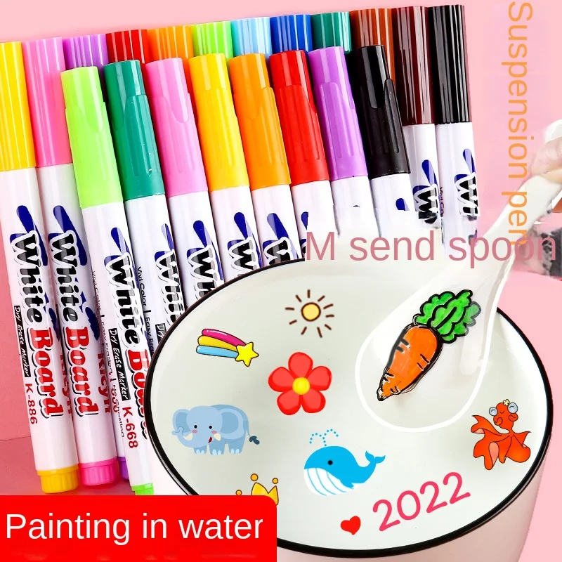 8/12 Magical Water Painting Pen Whiteboard Markers Floating Ink Pen Doodle Water Pen Montessori Early Education Toy Art Supplies
8/12 Magical Water Painting Pen Whiteboard Markers Floating Ink Pen Doodle Water Pen Montessori Early Education Toy Art Supplies