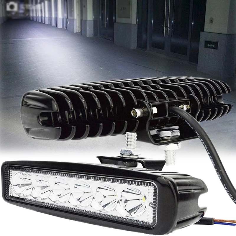6 LED 18W Car DRL Driving Spotlight Light Work Fog Bar DRL Headlights Strip Lamp Off-road SUV ATV Vehicle Truck Lights Lamps
6 LED 18W Car DRL Driving Spotlight Light Work Fog Bar DRL Headlights Strip Lamp Off-road SUV ATV Vehicle Truck Lights Lamps