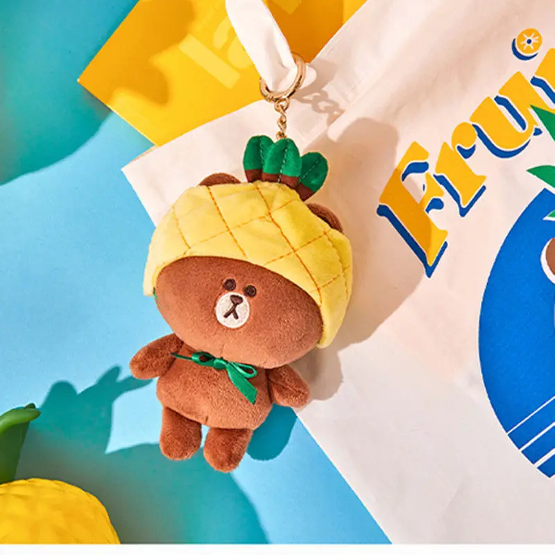 Line Friends Classic Cartoon Characters Sally Chicken Brown Bear Cross Dressing Pineapple Cute Fruits Key Chain Plush Pendant
Line Friends Classic Cartoon Characters Sally Chicken Brown Bear Cross Dressing Pineapple Cute Fruits Key Chain Plush Pendant