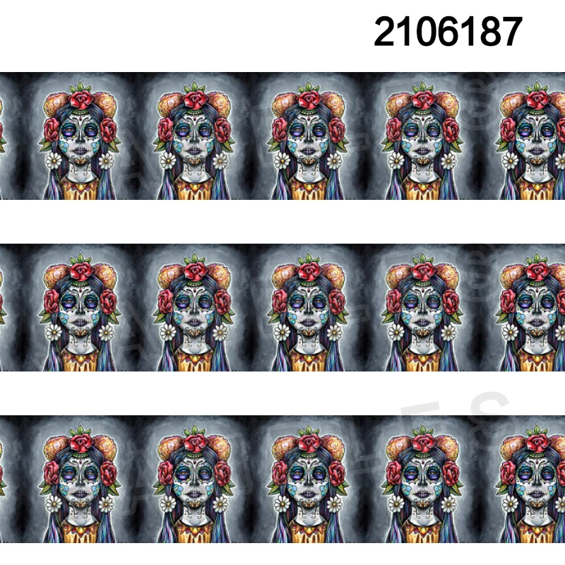 10yards Ghost Festival Masked Man Pattern Print Grosgrain / Satin Ribbon for Hair Bow Decoration Polyester Ribbon DIY Sewing
10yards Ghost Festival Masked Man Pattern Print Grosgrain / Satin Ribbon for Hair Bow Decoration Polyester Ribbon DIY Sewing