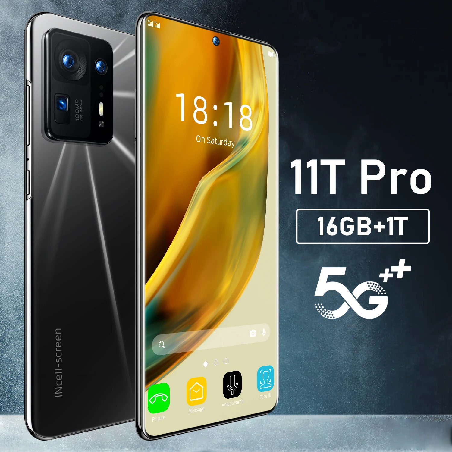 Новинка 11T Pro GlobalVersion 7,3 дюймов HD + Fullcreen Qualcomm 888 CPU 48 + 72 Мп 16 + 512 ГБ Android смартфон разблокированный сотовый телефон с двумя картами
Новинка 11T Pro GlobalVersion 7,3 дюймов HD + Fullcreen Qualcomm 888 CPU 48 + 72 Мп 16 + 512 ГБ Android смартфон разблокированный сотовый телефон с двумя картами