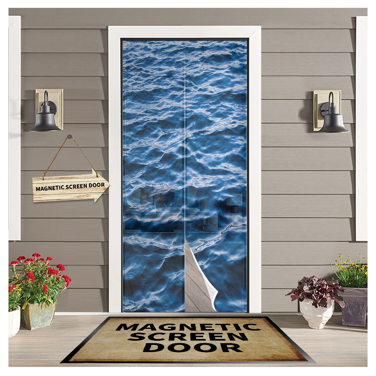 Blue Sea Water Wave Landscape Magnetic Screen Door Curtain Home Summer Window Mosquito Net for Kitchen Bedroom
Blue Sea Water Wave Landscape Magnetic Screen Door Curtain Home Summer Window Mosquito Net for Kitchen Bedroom